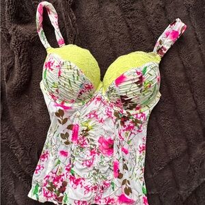 La SENZA Floral corset top